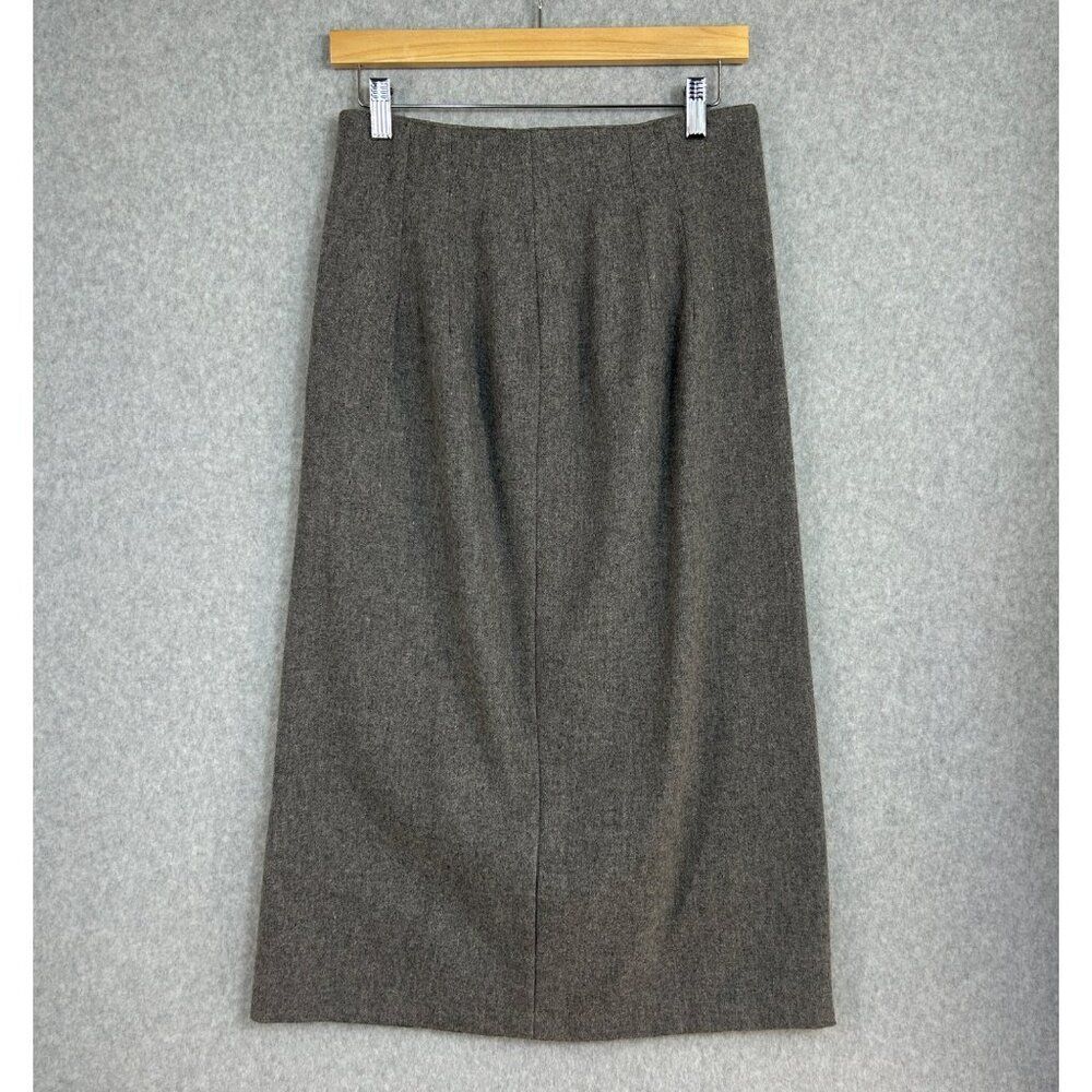 Vintage Savannah Womens Size‎ 10 Gray Wool Mid-Length Skirt Midi Classic Capsule